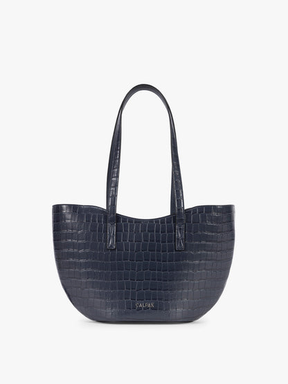 Haven Tulip Tote in Croc-Embossed