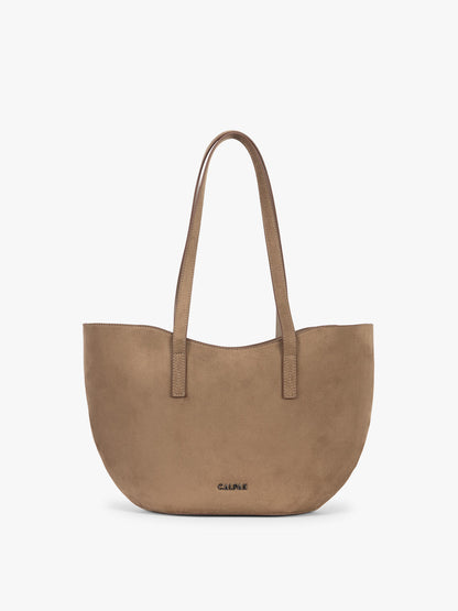 Haven Tulip Tote in Vegan Suede