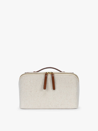 Colette Lay-Flat Canvas Toiletry Bag