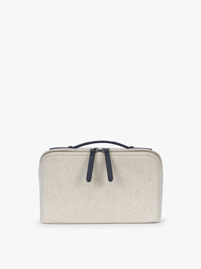 Colette Lay-Flat Canvas Toiletry Bag
