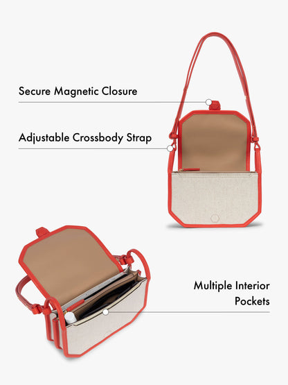 Colette Canvas Crossbody Wallet Bag
