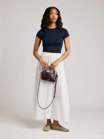 Haven Mini Crossbody Bag in Croc-Embossed