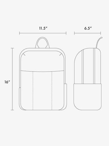 Luka 15 inch Laptop Backpack in Vegan Leather